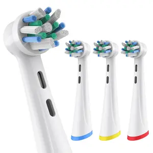 4/8 Pcs Professional Cross Clean Replacement Brush Heads Compatible with Oral B iO 2/3/4/5/6/7/8/9/10 Electric Toothbrush, Toothbrush Head Refills for IO Series, Cleansing