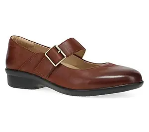 Dansko Collette Russet Burnished Nubuck Leather Mary Jane