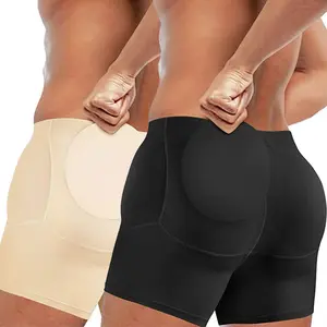 Men Boxer Brief Shorts ,Men Detatable Padded Underwear Hips Enhancer,Booty Butt Lift Panties,Men Underwear For Daily Wear,All Seaons