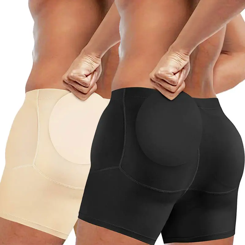 Men Boxer Brief Shorts ,Men Detatable Padded Underwear Hips Enhancer,Booty Butt Lift Panties,Men Underwear For Daily Wear,All Seaons