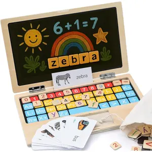 X-ITC26 Montessori Toys 11.8" Laptop Preschool Learning Activities 3 Year Old Boy Gift, Pretend Play Toddlers Birthday Gift,Learning and Educational Toys for 3 4 5 6 7 8 Year Old Kids