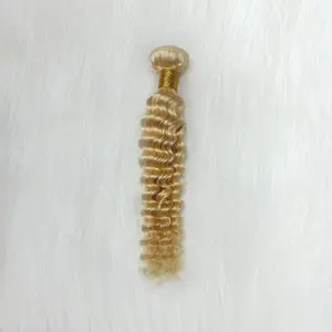 Deep Wave Human Hair #613 Blonde Bundles