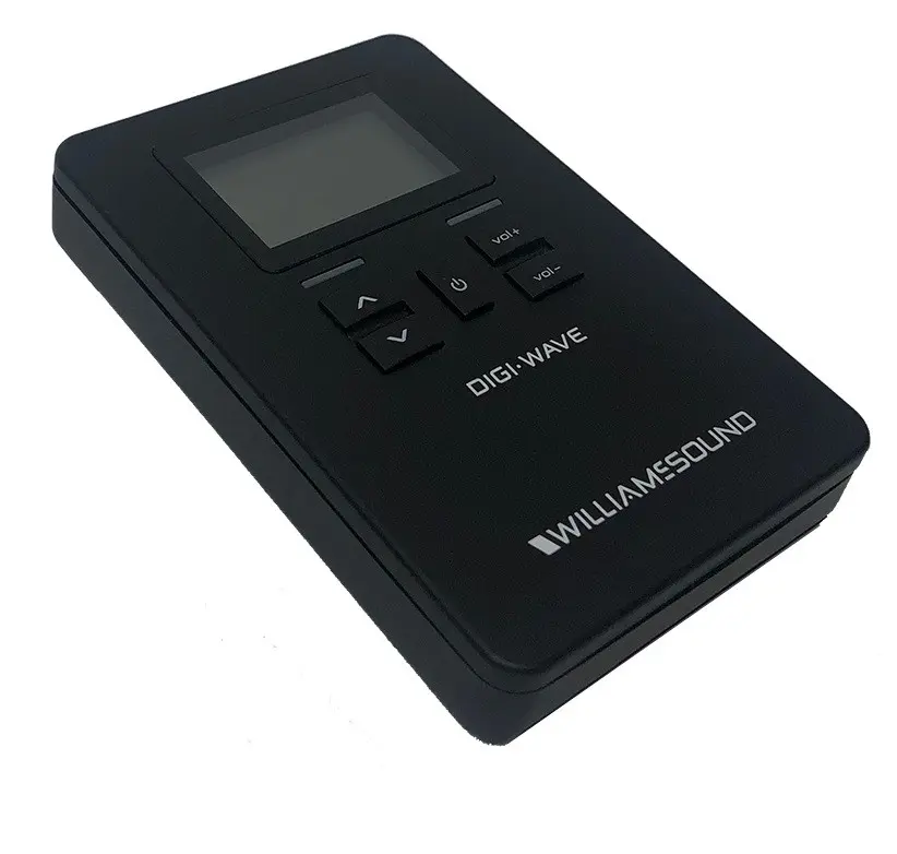 Williams Sound WS-DLR400ALK Digi-Wave Cordless Radio Intercom Portable Digital Audio Receiver with Alkaline Batteries, 30 Hours Battery Life