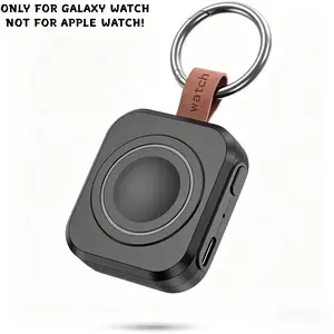 Portable Charger Only For Samsung Galaxy Watch Active 1/2/3/4/5 Pro/6 Classic/6/7/8 With Capacity Of 1200 Mah And Supports Fast Wireless Charging