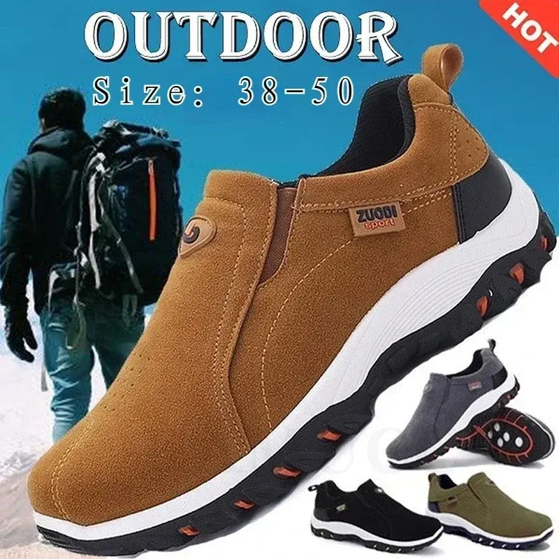 Men's Non-Slip Athletic Loafers - Trainer, Walking Shoes, Sports Shoes for Outdoor Hiking, Casual Wear