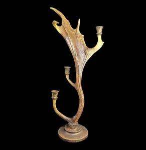 Faux Elk Horn Candelabra