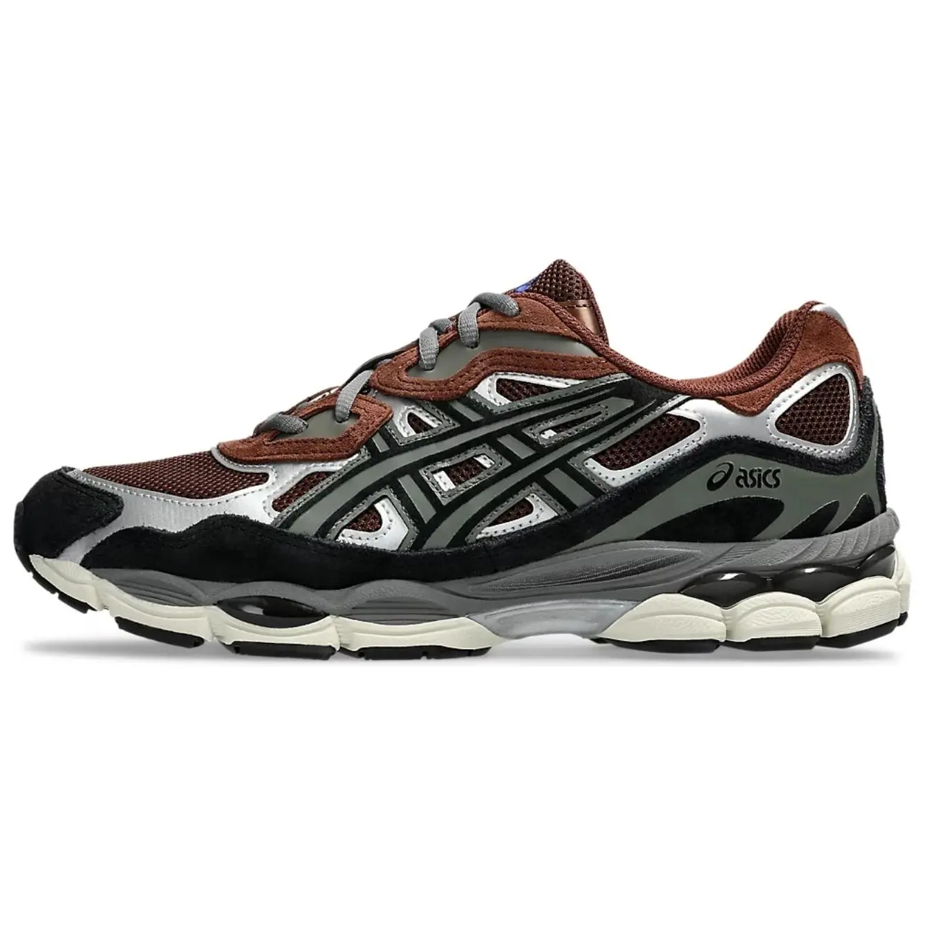 ASICS GEL Nyc Reddish Brown Steeple Grey Versatile Comfort Low Top Running Shoes Unisex 1203A383-200