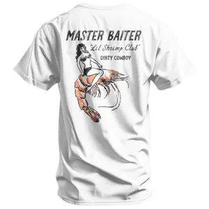 [Sale Up To 50%] Master Baiter "Lil Shrimp Club" Men's T-Shirt, Fashion Essential for Any Wardrobe, Simple and Modern Design