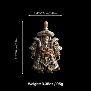 movable samurai statue, historical collection desktop ornament, home office decoration display ornament