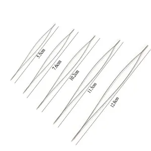 5Pcs Beading Needles Pins Open Curved Needle for Beads Bracelet DIY Jewelry Making Tools Handmade Beaded Threading Pins
