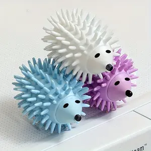3 Pack Reusable Hedgehog Laundry Detergent & Dryer Balls Cute Anti-Tangle Wrinkle-Free Plastic Helpers for Washer Dryer Eco-Friendly & Durable