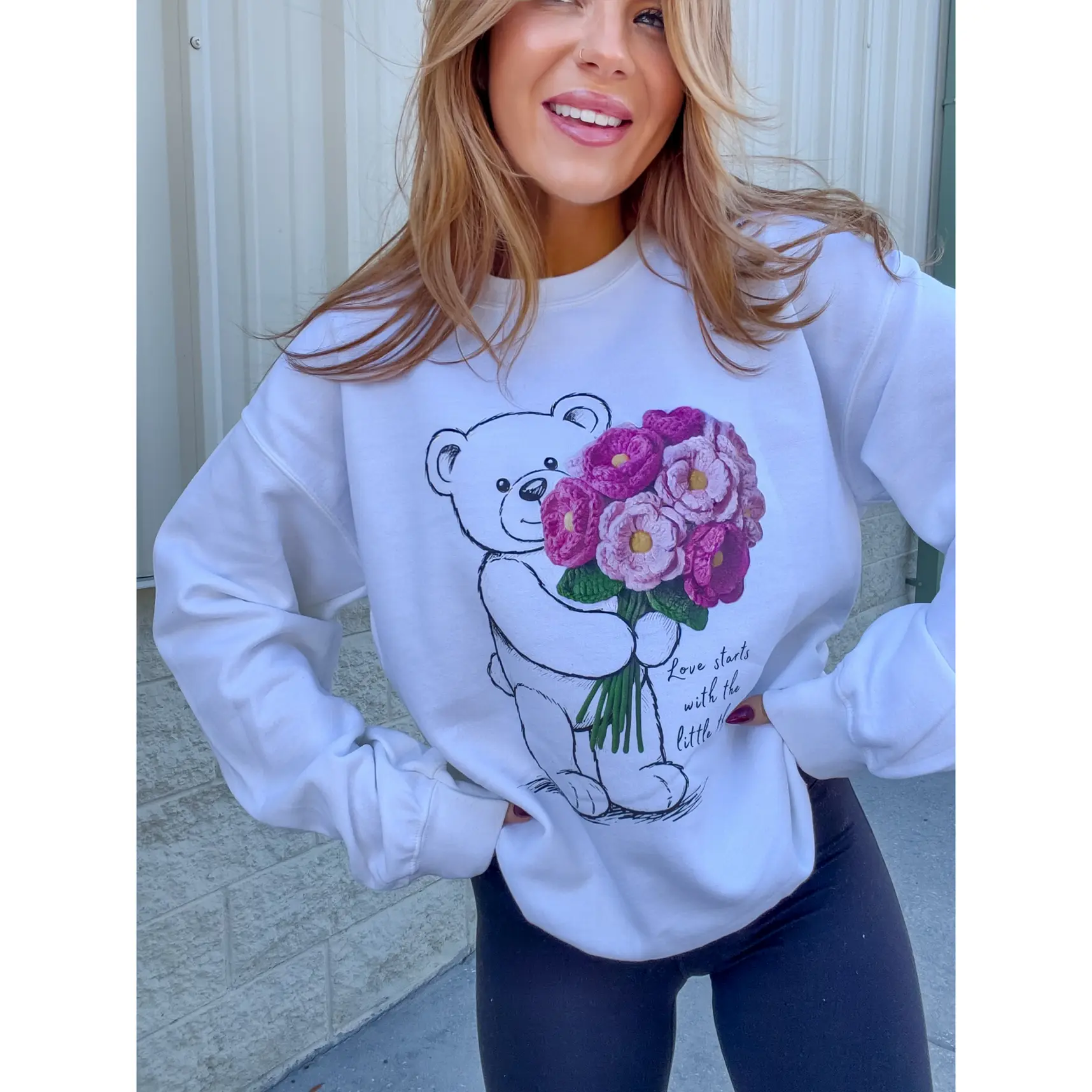 Love Starts Graphic Top