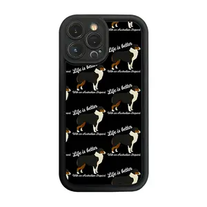 Phone Case: 1 Life Is Better with An Australian Shepard Dog! Phone Case Buffer Anti-collision Phone Cases Suitable for Various Models of iPhone 17 16 15 14 13 Pro Max Cover
