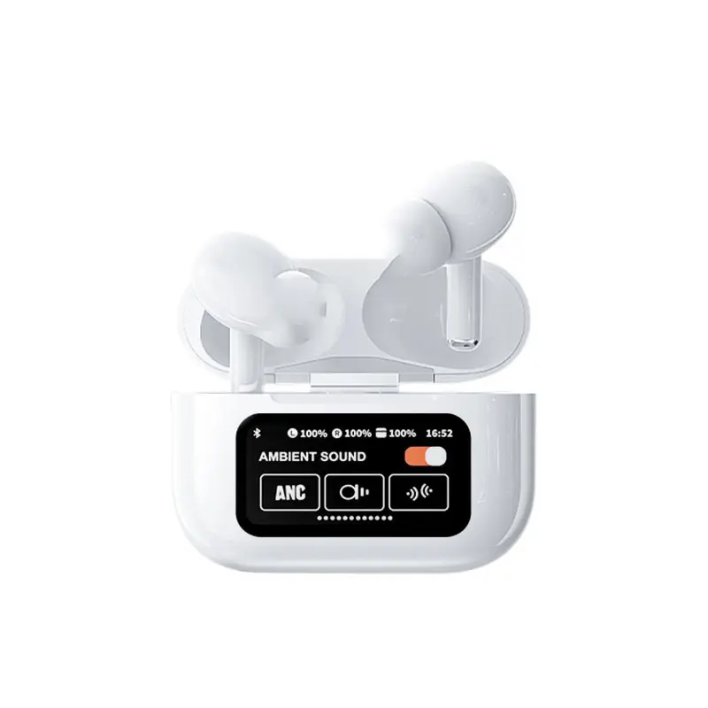 A9PRO Noise-Canceling Headphones with Touch Screen Display Active Noise Cancellation HiFi Sound Quality Stable Bluetooth Connection