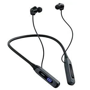 New Neckband Wireless Multifunctional Fitness Earbuds with 1000 Hours Standby, Skin-Friendly Silicone Design, 80 Hours Playback, Ideal for Sports and Office