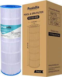 Poolzilla Replacement Pool Filter for PLF175A, Filbur FC-1294, Hayward C1750, CX1750RE, PA175, Unicel C-8417, Waterway PCCF-175
