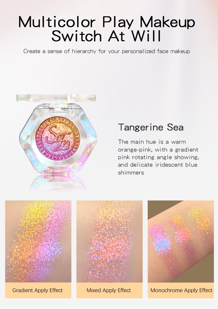 SHEENEFFECT Multichrome Eyeshadow Color-Shifting Gradient Trichrome Sheen Magical Radiant Makeup Cosmetic