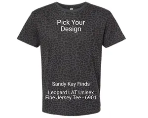 Pick-Your-Design to customize your Leopard 6901 T-Shirt with DTF Print