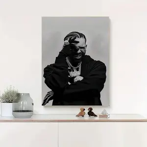 Modern Music Wall Decor, Waterproof UV‑Resistant Canvas Print of Drake No One Compares Album Cover, Art for Living Room, Bedroom, Office, Cafe & Kitchen Decoration, good poster