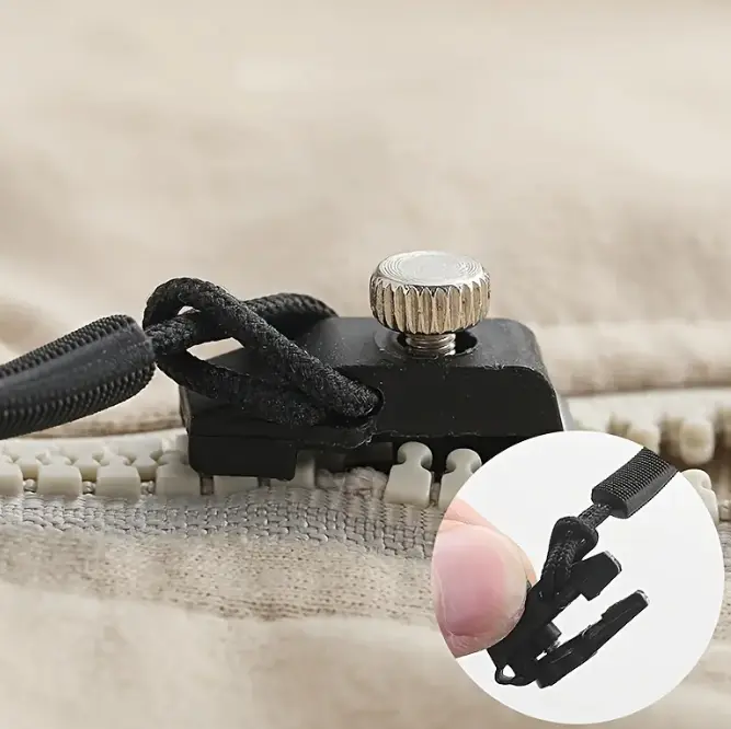 Zipper Repairer 15pcs Zipper Repairer | 3 Sizes Detachable Suitable for Bags, Jackets, Clothes, Shoes, Boots Home Tool-Free Replacement Zipper Locks