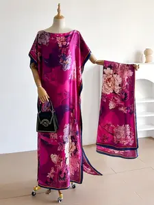 Women's Colorblock Print Long Scarf & Poncho Set, Casual Soft Comfortable Shawl for Beach Vacation, Beach Cover Ups, Fashion Accessories for Women & Girls