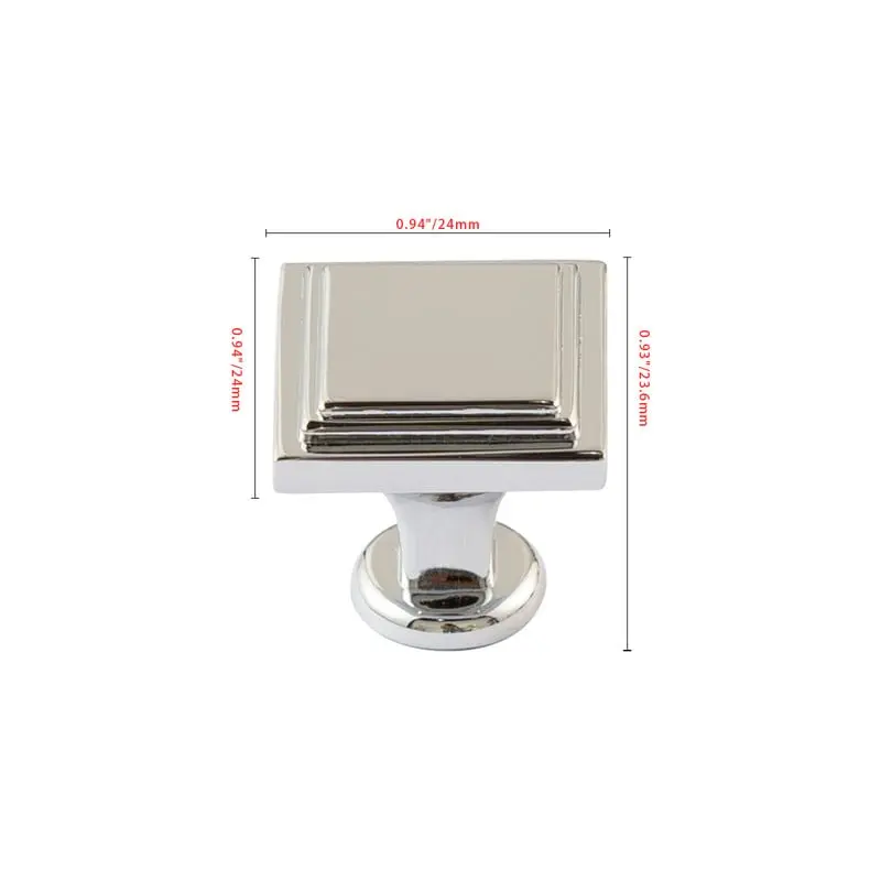 HW446SS 0.94 in. Cabinet Knob, Polished Chrome - Pack of 25