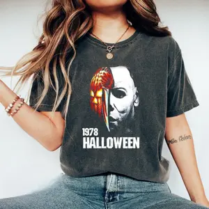 Michael Myers Shirt Men's/Women's Halloween, Horror Movie Shirts, Halloween Scary Horror, Slasher Movie Franchise Shirt, Michael Myers Shirt, Michael Myers T-shirt, Michael Myers Merch,  Horror Movie Shirt, Halloween Shirt, Scary Movie Shirts Cotton Top