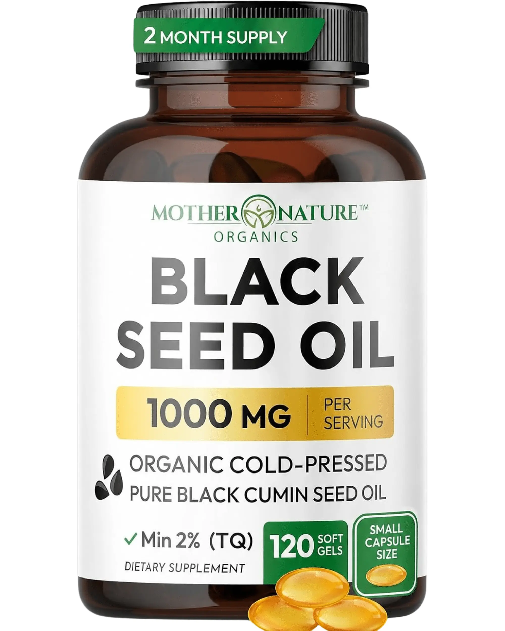 Black Seed Oil Capsules 1,000mg (Softgel) Black Seed Oil Capsules 1,000mg (Softgel)