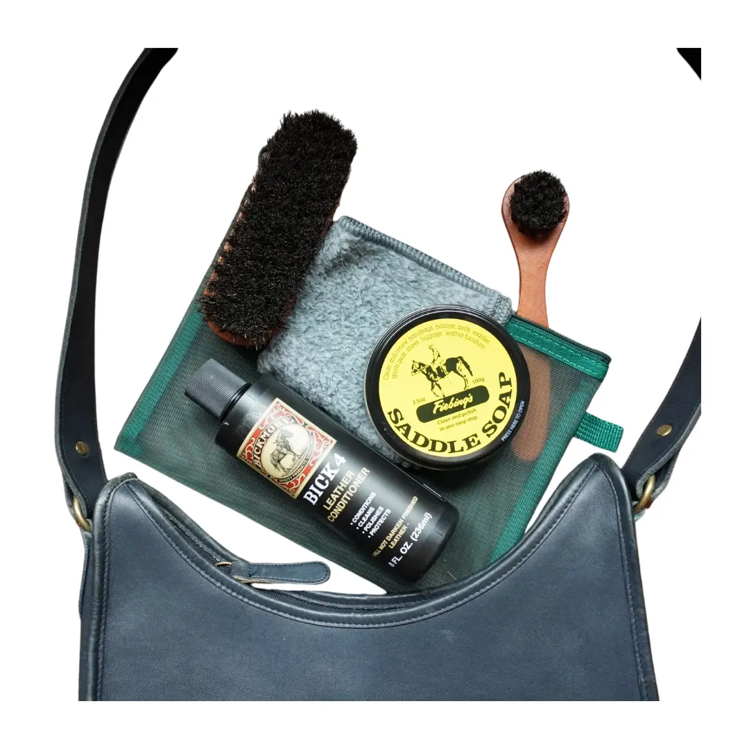 Leather Bag Cleaning & Care Kit for Beginners, with Reusable Storage Bag