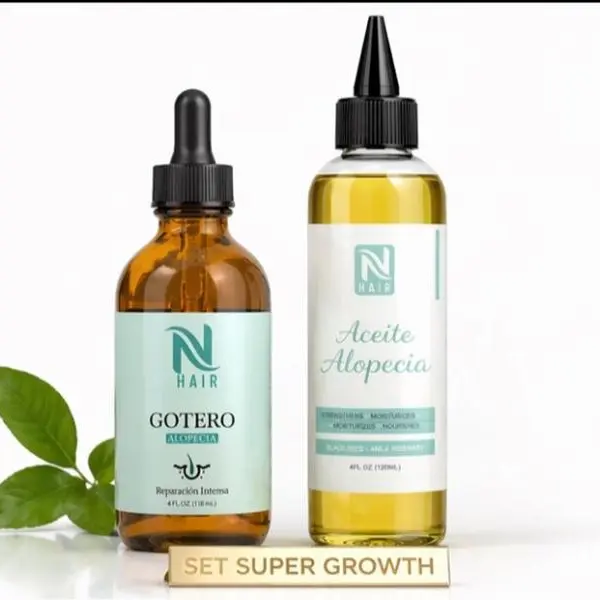 NHAIR Super Hair Growth Set - Comprehensive Rosemary Haircare Kit with Scalp Growth Oil, Coconut Oil, Almond-Infused Nourishing Care, Anti Hair Loss Formula for Thicker Locks