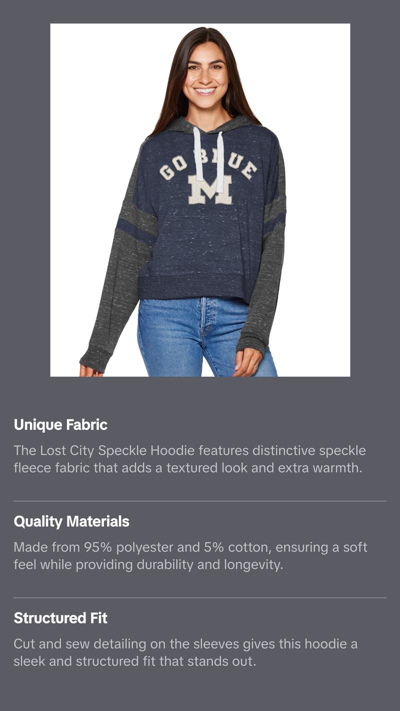 Michigan Wolverines Lost City Speckle Hoodie