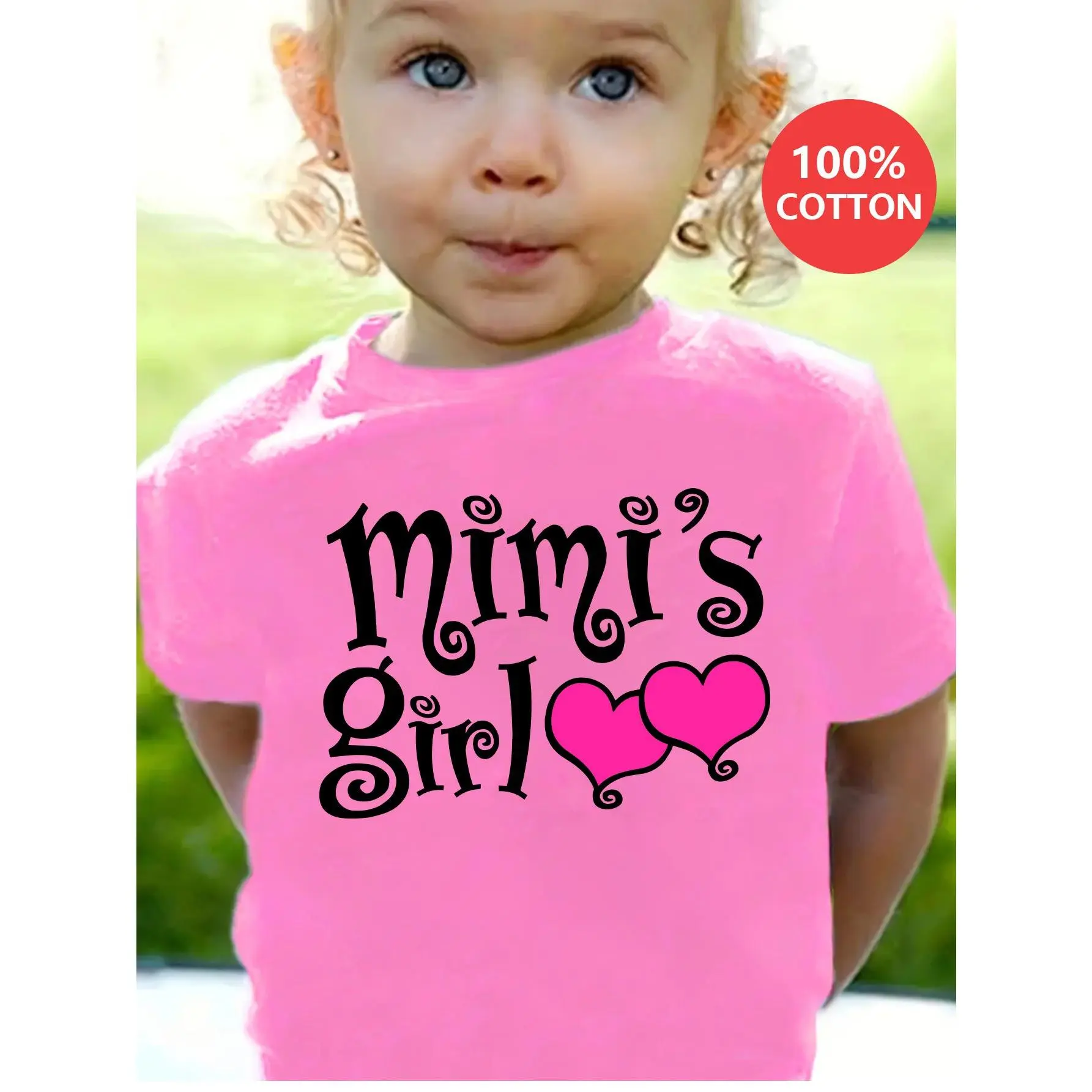 Girls "MIMI'S GIRL"Print 100% Cotton Girl T-shirt