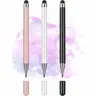 3-Pack Smooth Durable Universal 2-in-1 Touchscreen Stylus Pens, Precision Disc Tip Compatible with Android, iOS, Phones - Ideal for Writing, Drawing