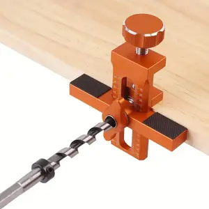 Woodworking Cabinet Door Installation Jig, 2 in 1 Quick Positioning Tool, Door Panel Installation Rebounding Device Drilling Tool