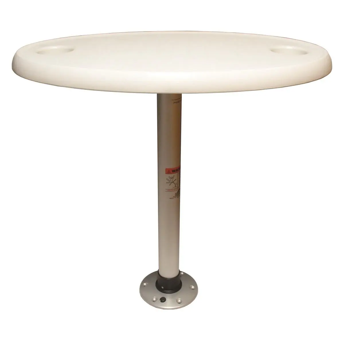 Springfield Marine 1690106 Aluminium Thread-Lock Oval Table - 18"x30", Locking Base, Surface Mount, 7.01 lbs for Kayaking Water Sports, 18" X 30"