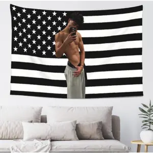 Funny American flag wall hanging malachi flag tapestry,can be used in kitchen, living room,bedroom,barton dining room. Decor Decorative