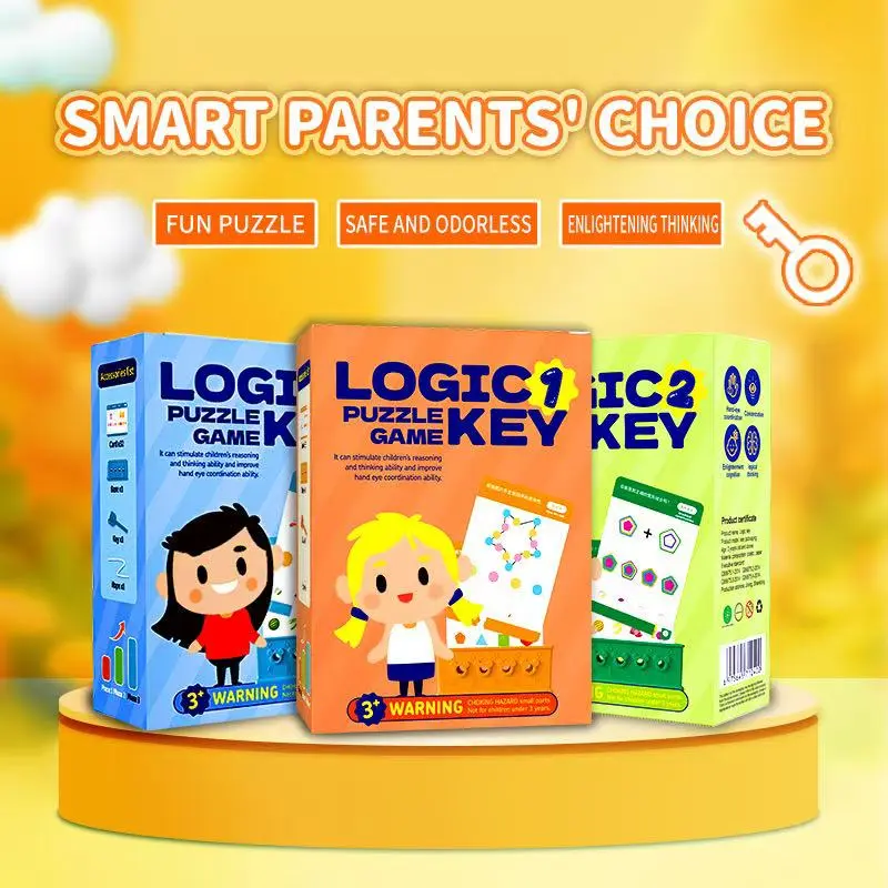 Children’s logic key thinking training teaching aids—focus, cognition, early childhood education, classroom intelligence; board games, toys, children’s gifts