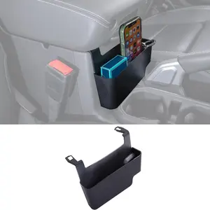 Plastic Center Console Hanging Storage Box, 1*High-Quality Organizer Tray for JEEP Wrangler JL/JLU 2018-2025 & Gladiator JT Truck 2020-2025, Armrest Stowing Accessory Convenient for Charging Phone & Driving (Not for JK/JKU)