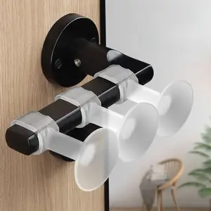 Five-door collision anti-collision door handle cushion, transparent wall protection sticker, suitable for bathroom and hallway doors, self-adhesive cushion, enhances safety and comfort