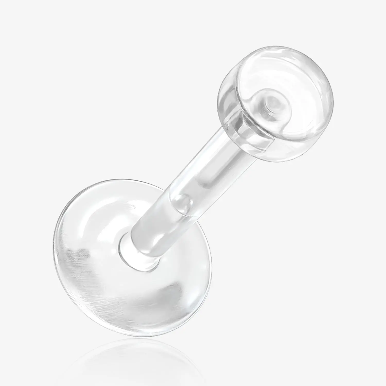 5 Pcs of Bio-Flexible Push-Fit Top Retainer Labret Flat Back Stud Package