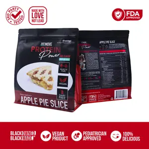 Just Move Protein - Apple Pie Slice - Vegan (Plant Based) Organic, Dairy Free, Soy Free, Gluten Free, Keto, Peanut Free, 20g Protein, Low Carb, Non GMO supplements protein powder loaded workout