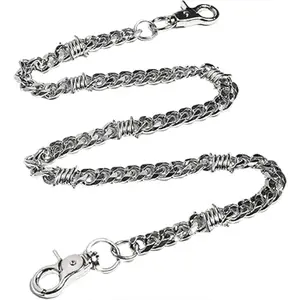 Motorcycle Wallet Chain, Pocket Chain with Round Buckle, Jeans Chain, Pants Fashion Accessory, Durable and Stylish