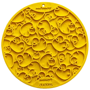SODA PUP Duckies Design eMat Enrichment Lick Mat With Suction Cups