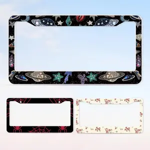 Car License Plate Frame, Fashionable License Plate Frame, Universal License Plate Frame Suitable for American Cars, Cute License Plate Frame, Fancy License Plate, Vehicle Decoration, Custom License Plates