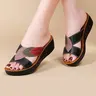 Women's Fashionable Plain Color Wedge Sandals, Casual Open Toe Thick Sole Non-slip Sandals for Summer, Lightweight Breathable Comfortable Barefoot Shoes for Daily Wear, Girl