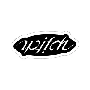 Water-Resistant Vinyl Witch Sticker for Indoor and Outdoor Use