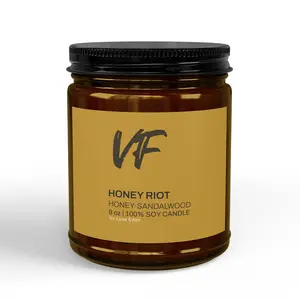 Honey Riot — Honey & Sandalwood Scented Soy Candle 9oz