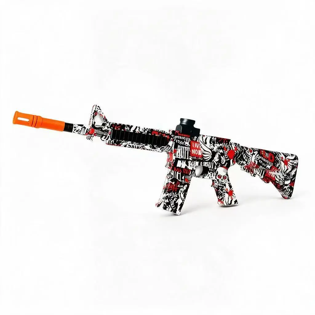 Gig Size Graffiti Style Toy Blaster, Outdoor Sports Interactive Game Toy with Protective Glasses, Portable Design, Long Battery Life - Suitable for Outdoor And Indoor Team Collaboration Game Toys. Halloween, Christmas, Birthday Party Gifts, Ages 14+.