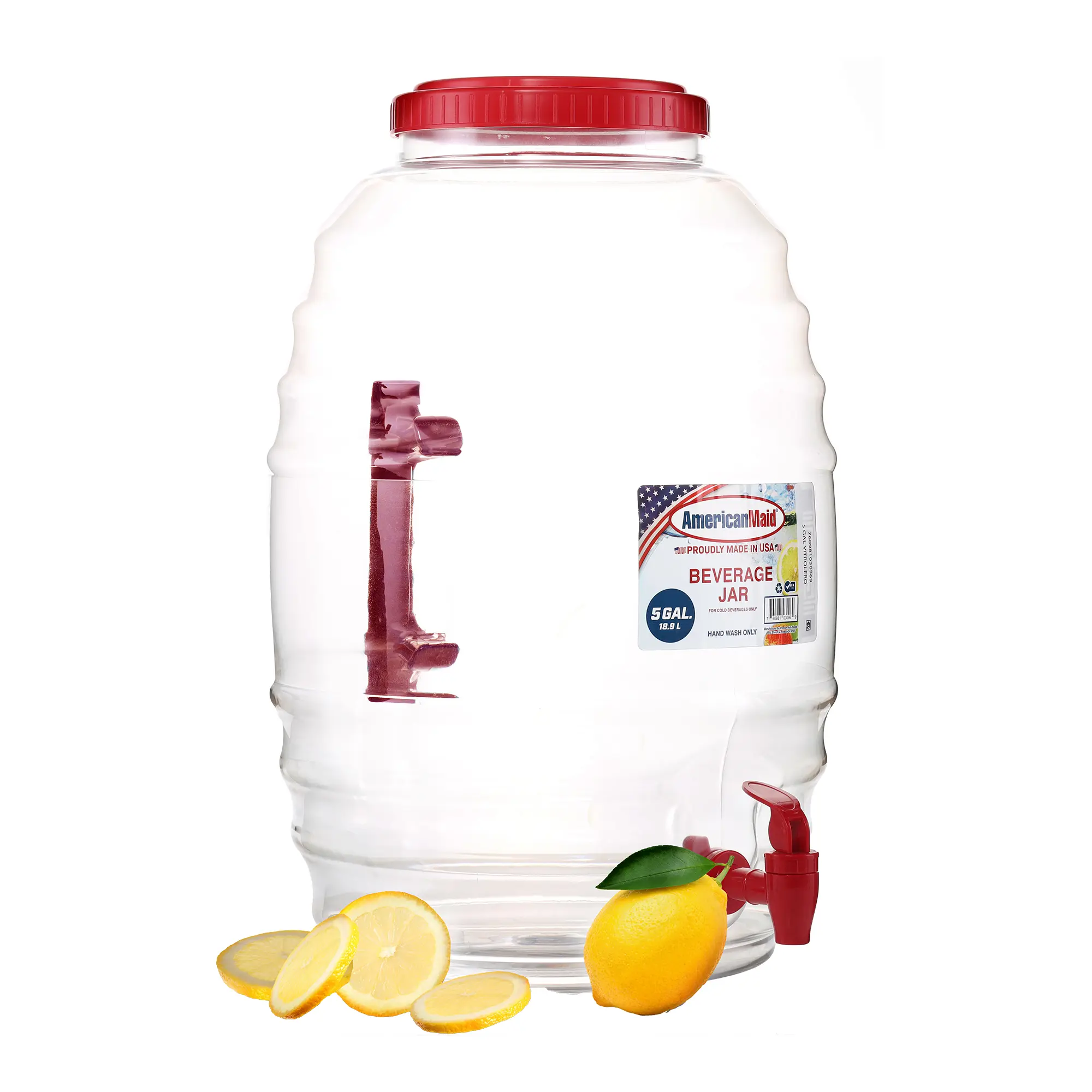 5 Gallon Vitrolero Red Beverage Dispenser 5 Gallon Vitrolero Red Beverage Dispenser