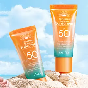 【Buy one get one free】 Sunscreen SPF 50, Sun Screen Protector For Face and Body, Broad Spectrum Sunscreen UVA/UVB Protection, Lightweight Non Sticky, Waterproof Sweatproof Long Lasting, No White Cast